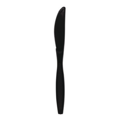 Heavyweight Wrapped Polypropylene Cutlery, Knife, , 1,000/Carton Color - Black or White