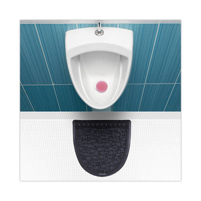 URINAL MAT 2.0, 17.5 X 20 ABSORBING RUBBER, BLACK, 6/CARTON