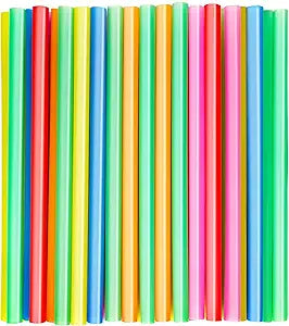Boba Straws, 9", 1,600/Carton Color - Black or Assorted