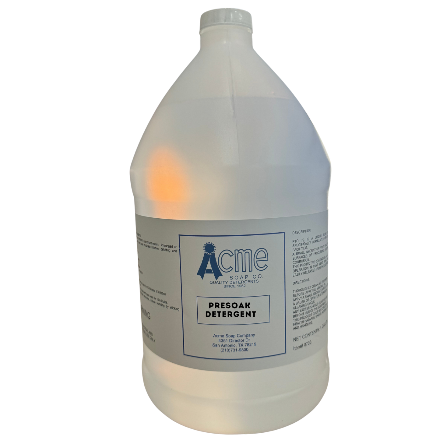 Presoak Detergent- cookware and silverware presoaking solution