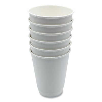 Double Walled Paper Hot Cup- White Sizes 8oz - 16 oz