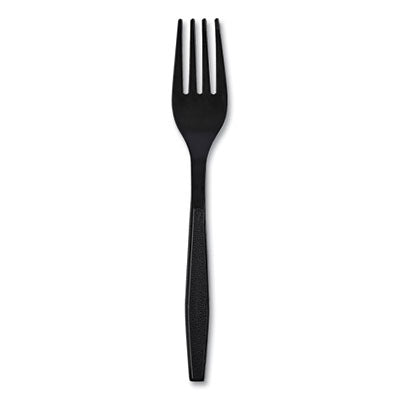 Heavyweight Wrapped Polypropylene Cutlery, Fork, , 1,000/Carton Color -Black or White