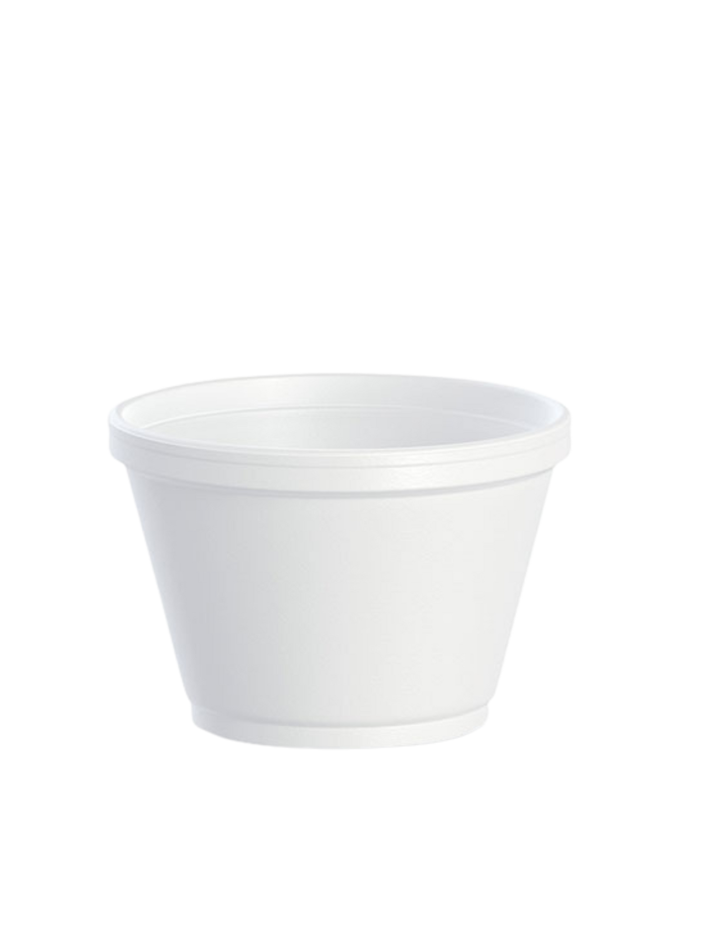 Foam Containers, White, Sizes 6oz -32oz