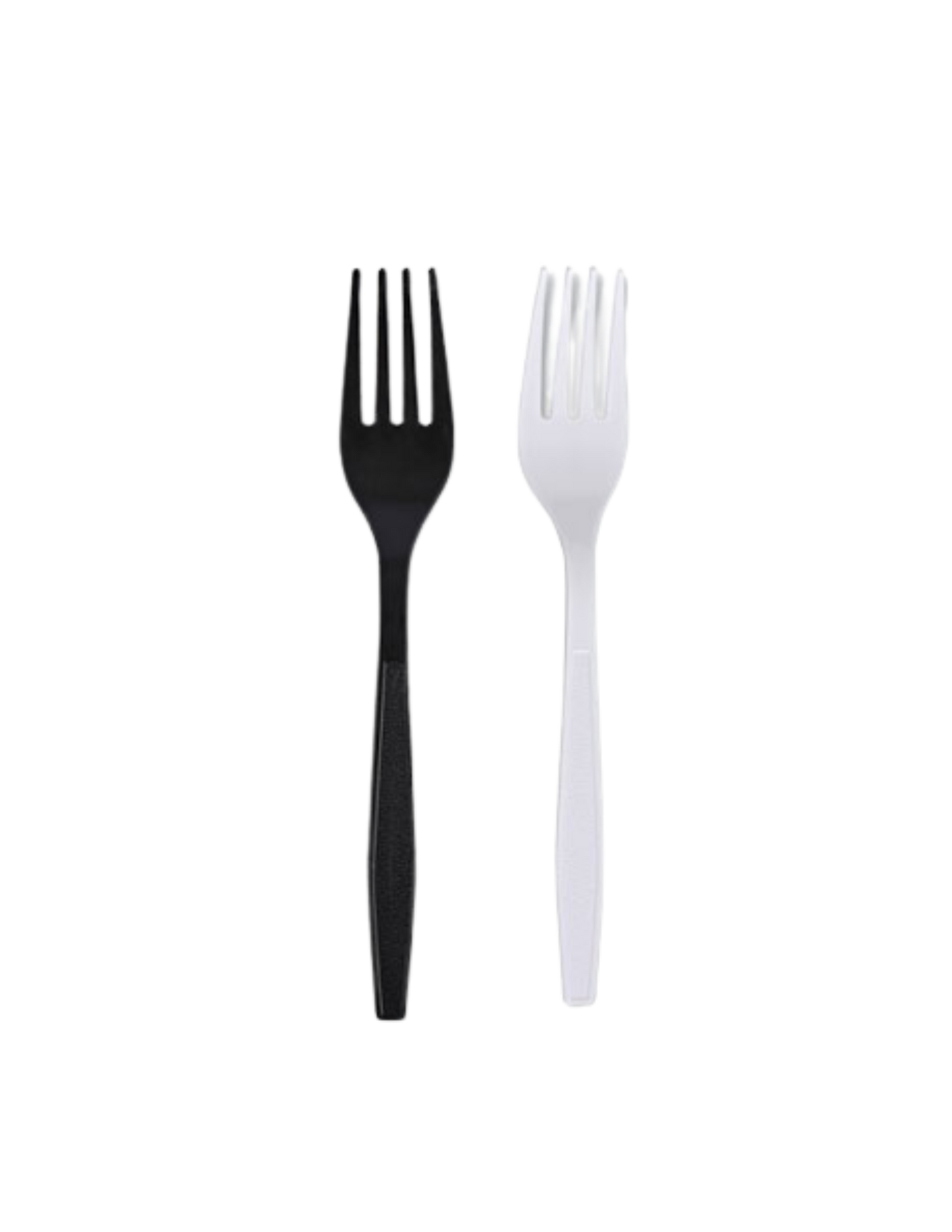 Heavyweight Wrapped Polypropylene Cutlery, Fork, , 1,000/Carton Color -Black or White