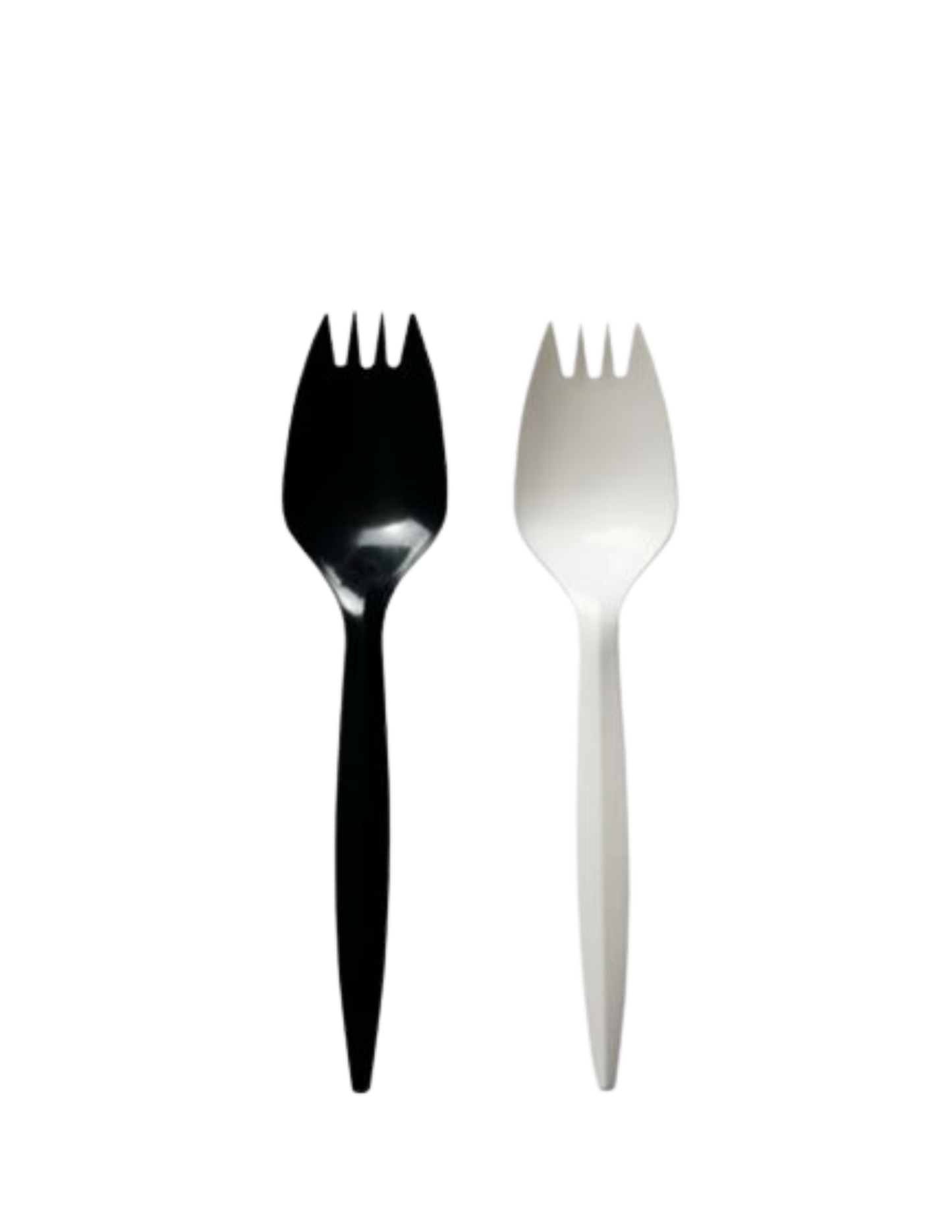 Mediumweight Polypropylene Cutlery, Spork, 1,000/Carton Color - Black or White