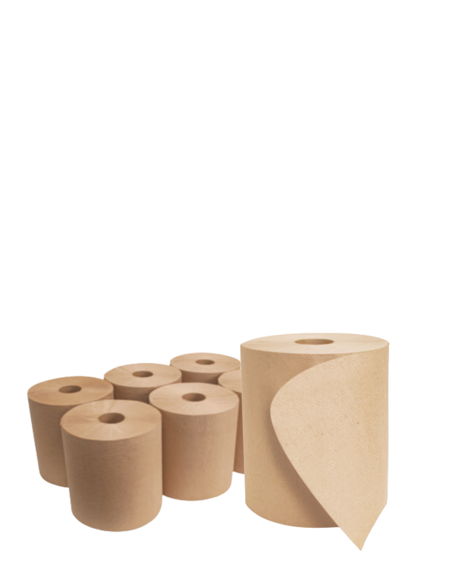 Universal Roll Towels, 1-Ply, 8" x 800 ft, Natural, 6 Rolls/Carton