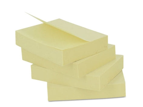 Universal Yellow Sticky Note Pad