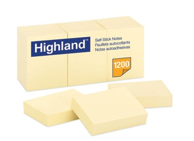 Highland Yellow sticky notes