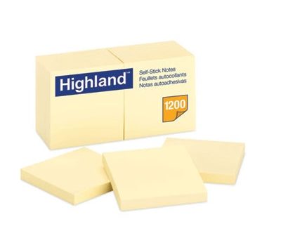 Highland Yellow sticky notes 3x3