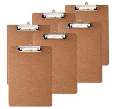 Universal Hardboard Clipboard 6 pk